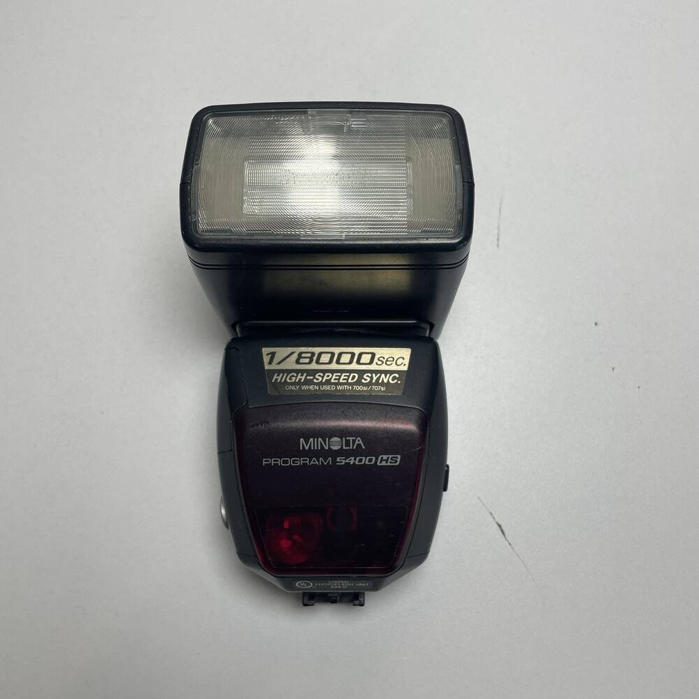 Minolta Program Flash 5400HS Shoe Mount Japan Untested